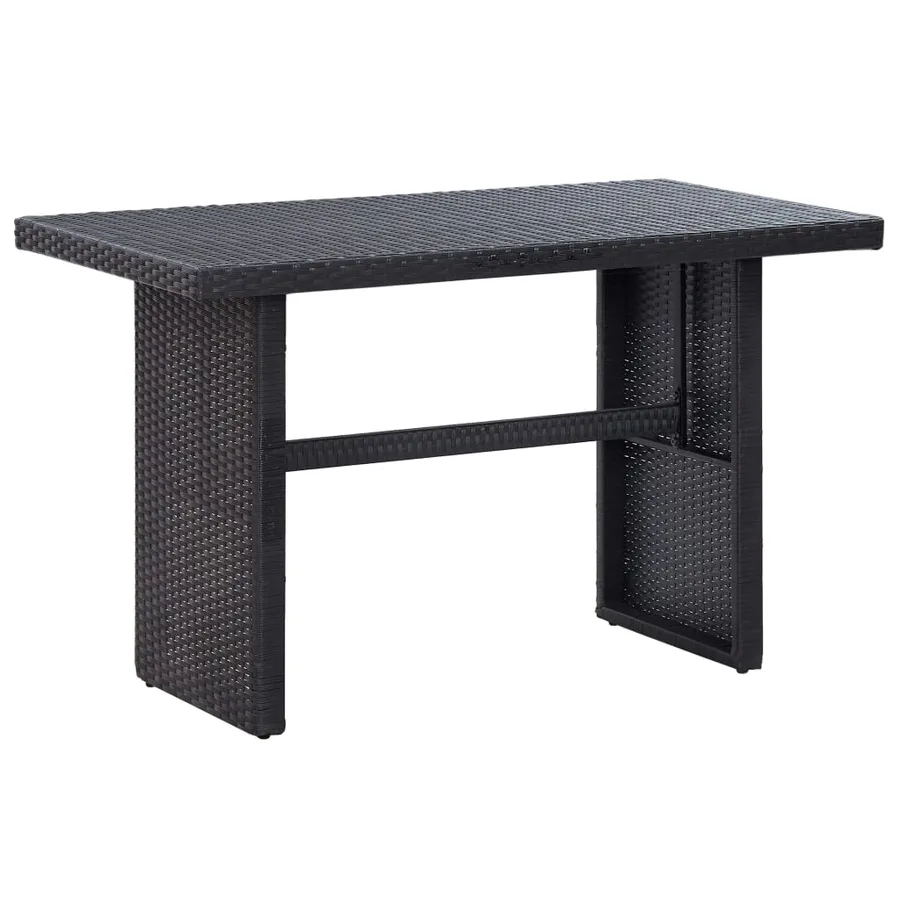 Salon de jardin 3 pcs avec coussins Résine tressée Noir - 5