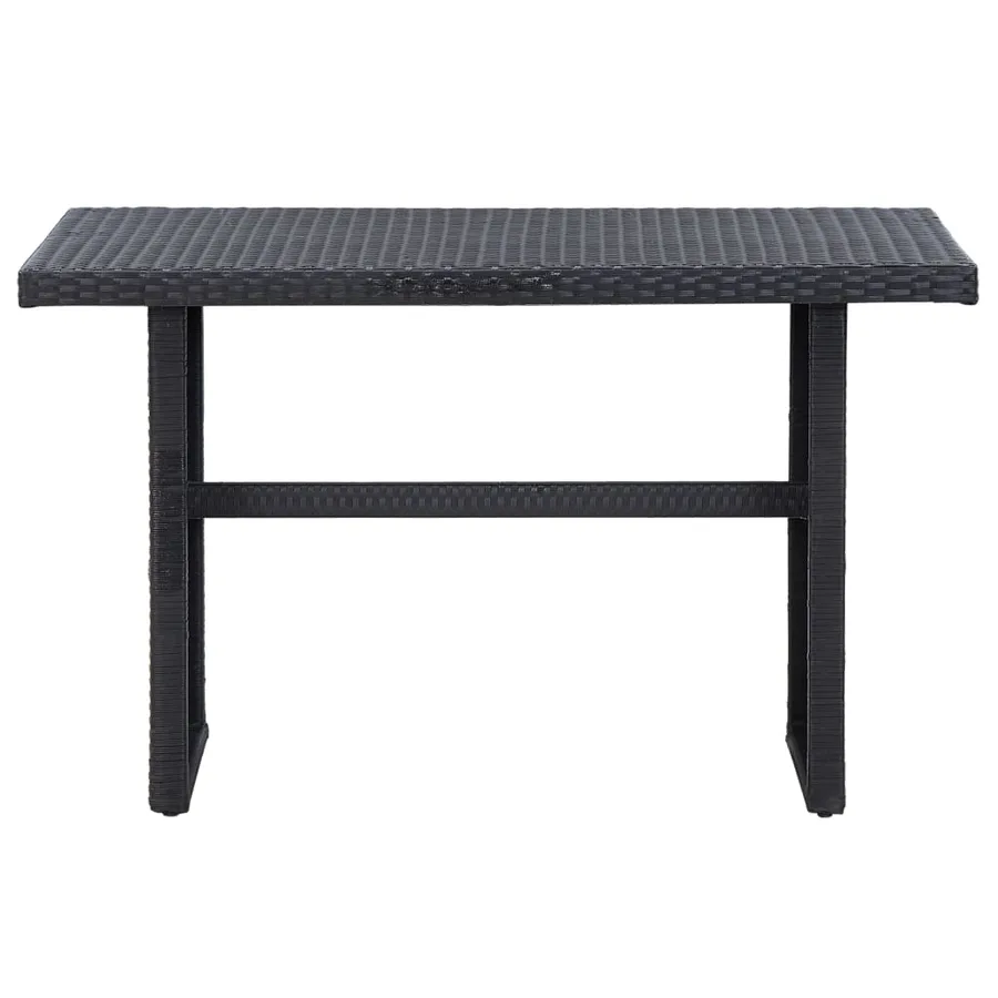 Salon de jardin 3 pcs avec coussins Résine tressée Noir - 6