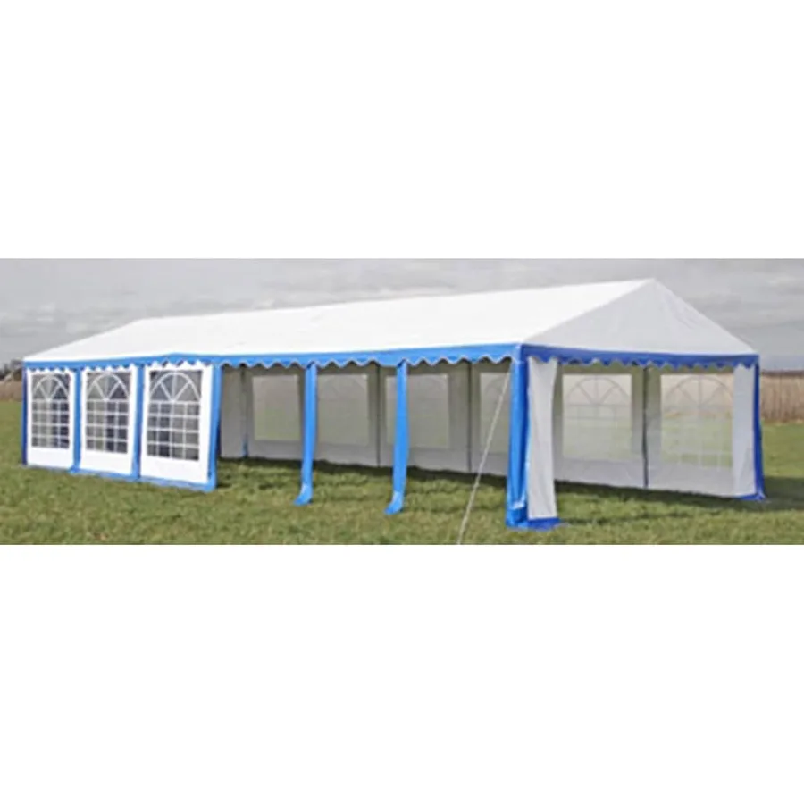 Dessus de tente de réception avec panneaux 12x6 m Bleu et blanc - 3