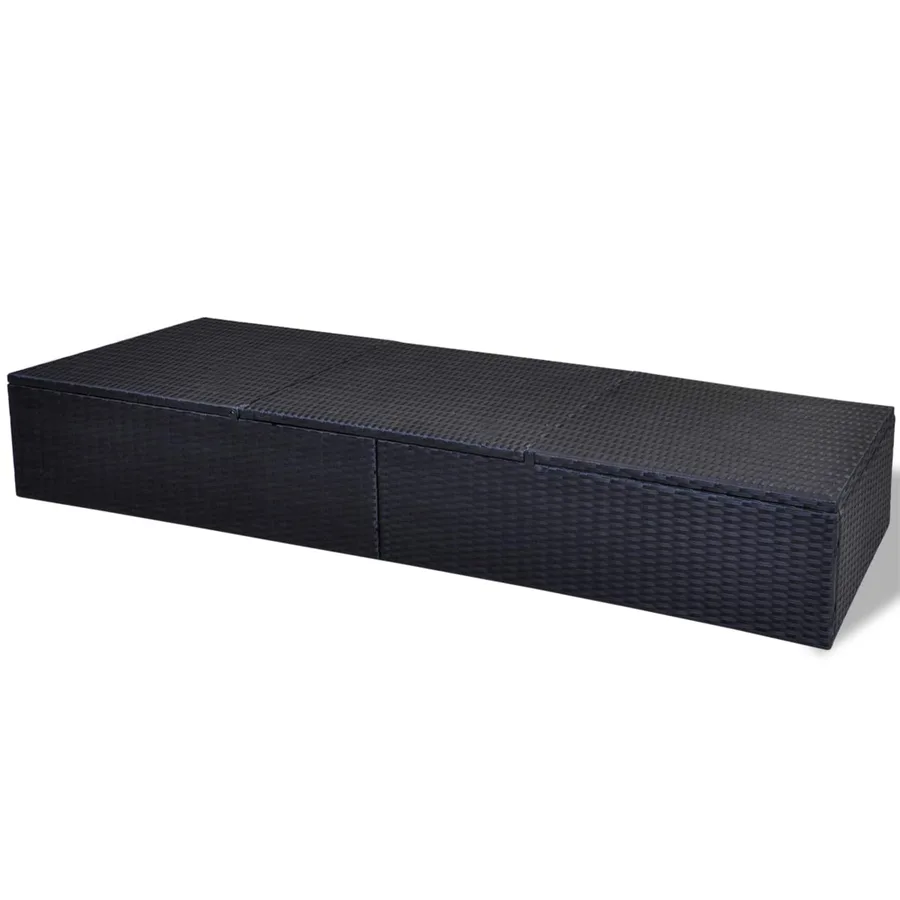 Chaise longue Noir polyrotin - 4