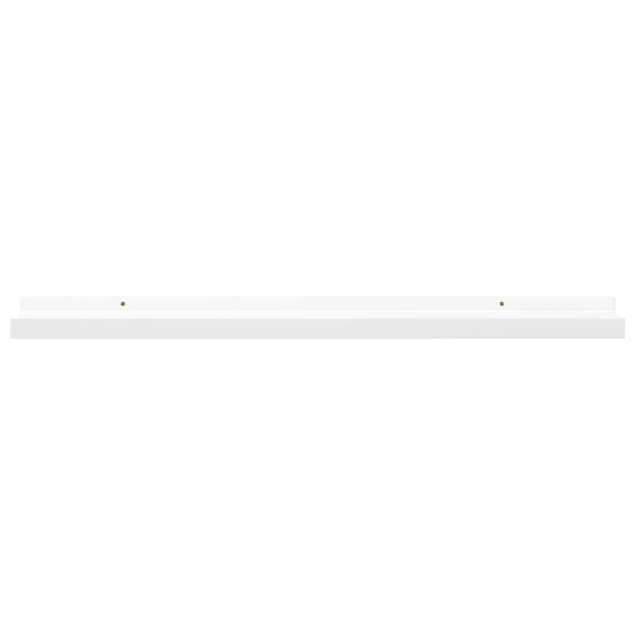 Étagères à rebord pour cadre photo 2 pcs Blanc 80x9x3 cm MDF - 4