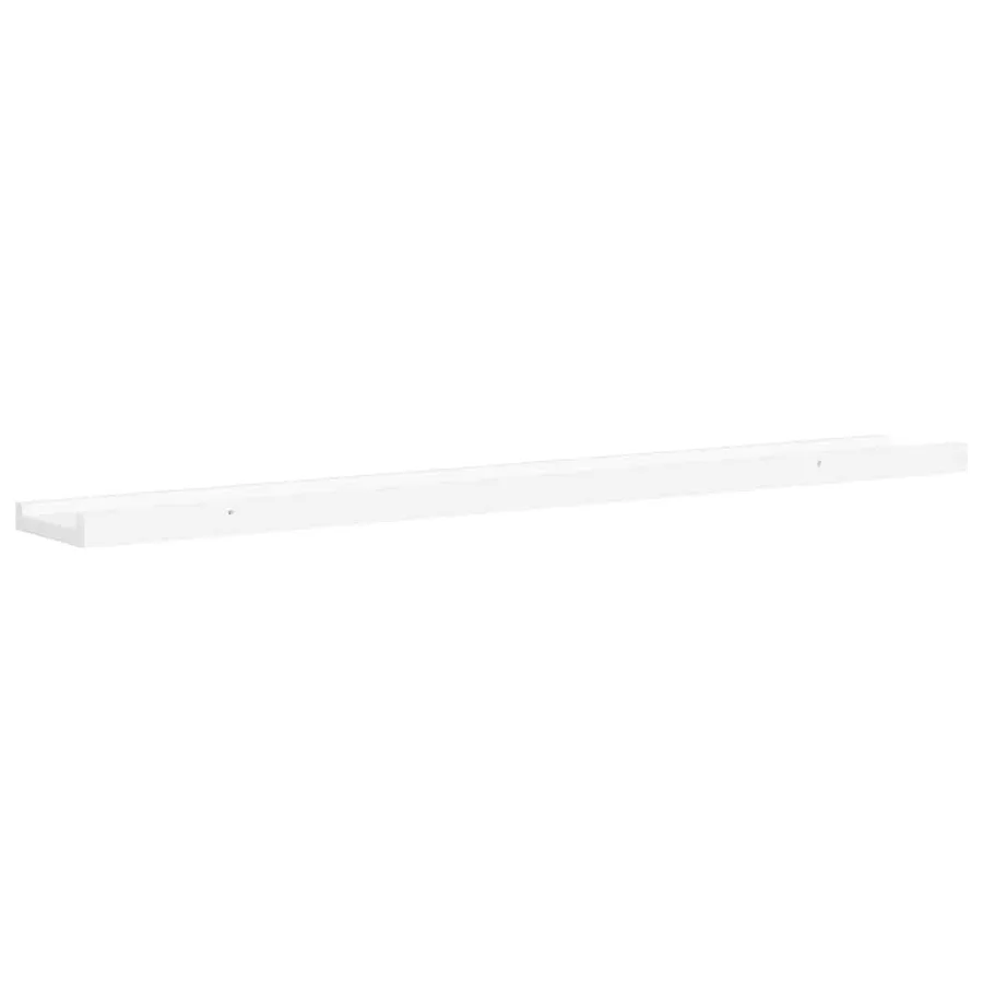 Étagères à rebord pour cadre photo 2 pcs Blanc 80x9x3 cm MDF - 8
