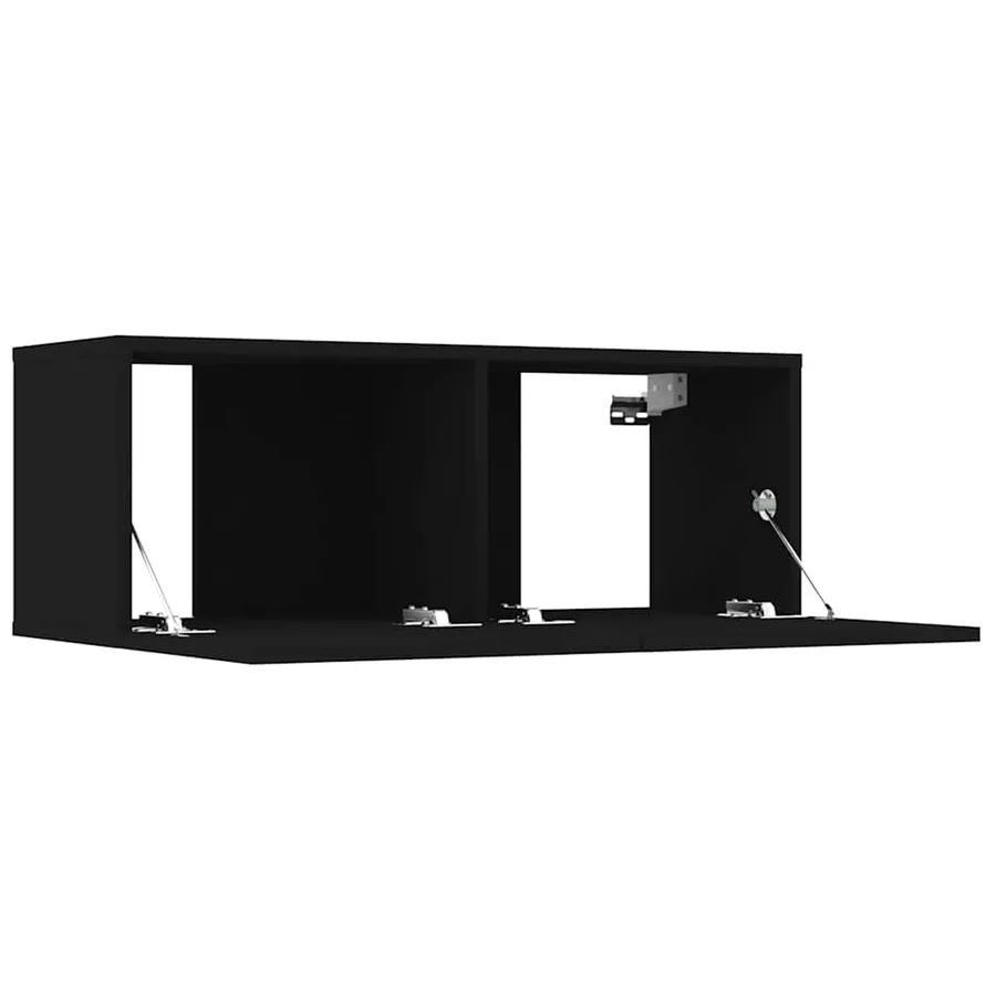 Ensemble de meubles TV 6 pcs Noir Bois d'ingénierie - 5
