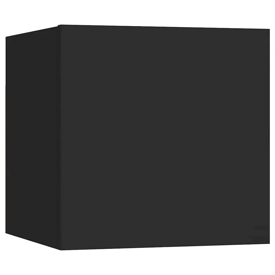 Ensemble de meubles TV 6 pcs Noir Bois d'ingénierie - 6
