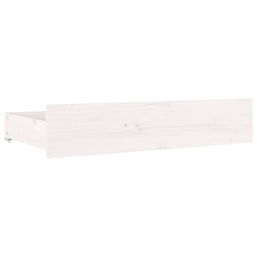 Cadre de lit sans matelas avec tiroirs blanc 140x200 cm - 8