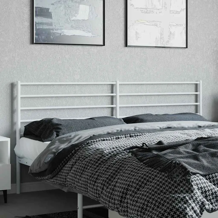 Tête de lit de remplacement métal blanc 200 cm - 3