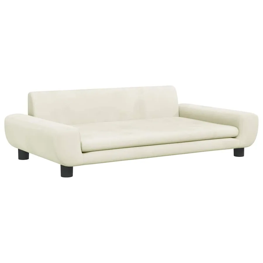 Lit pour chien crème 100x54x33 cm velours - 2