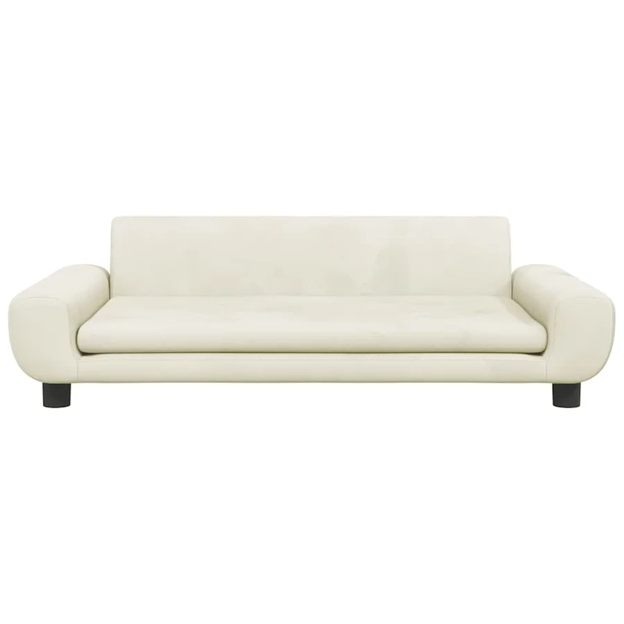 Lit pour chien crème 100x54x33 cm velours - 3