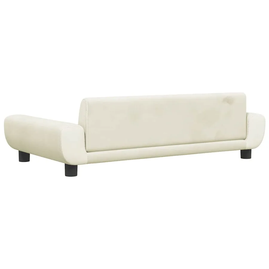 Lit pour chien crème 100x54x33 cm velours - 5