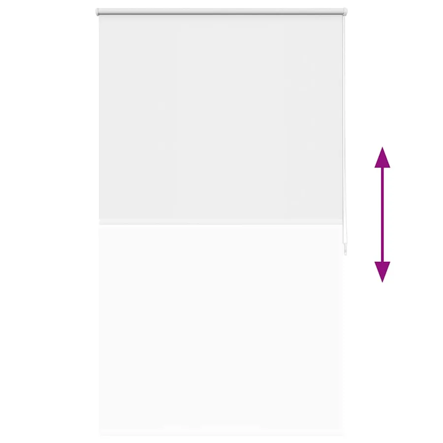 Store enrouleur occultant 124,4 x 175 cm, largeur du tissu 120 cm, blanc - 9