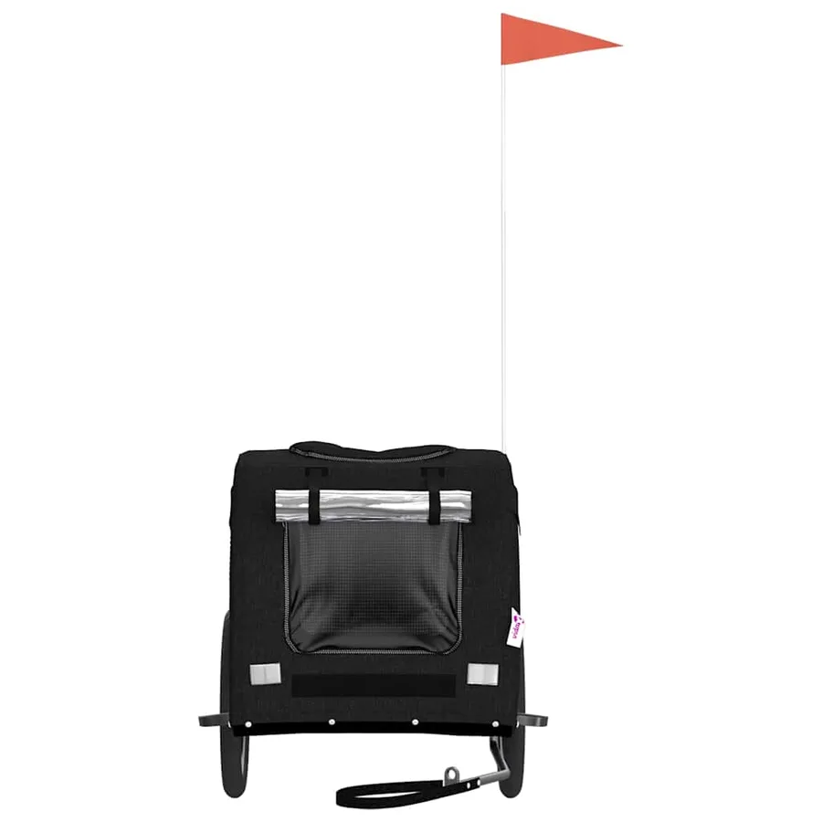 Remorque de vélo pour animaux de compagnie noir - 4