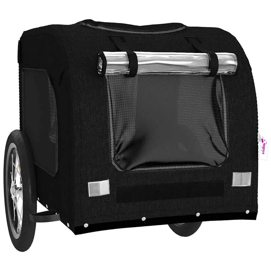 Remorque de vélo pour animaux de compagnie noir - 5