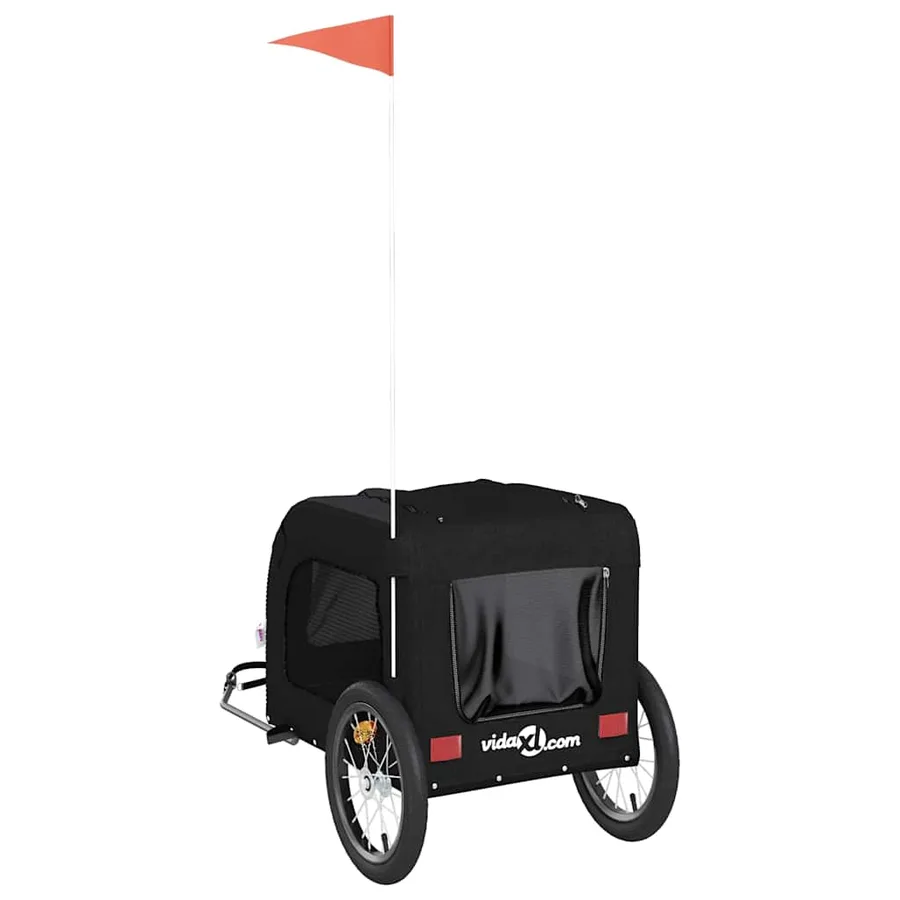 Remorque de vélo pour animaux de compagnie noir - 8