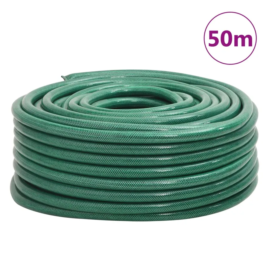 Tuyau d'arrosage vert 1" 50 m PVC - 5