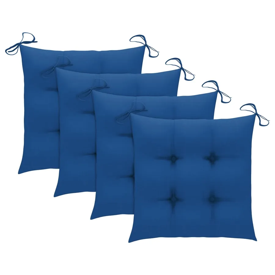 Ensemble à manger d'extérieur pliable 5pcs avec coussins Bambou - 8