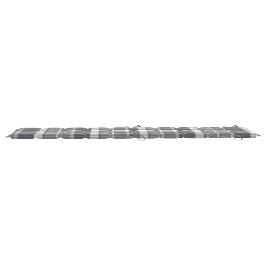 Chaises longues lot de 2 avec table et coussins Acacia solide - 9