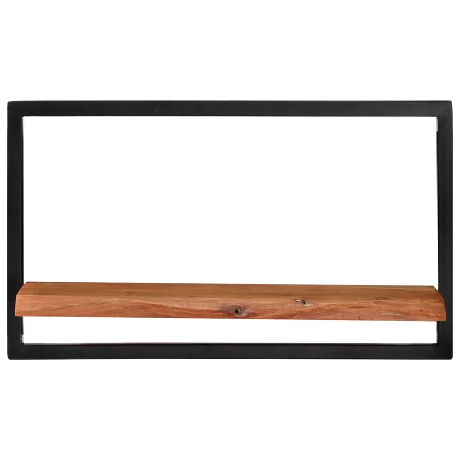 Étagères murales 2 pcs 60x25x35 cm Bois d'acacia et acier - 2