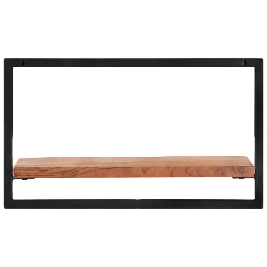 Étagères murales 2 pcs 60x25x35 cm Bois d'acacia et acier - 3