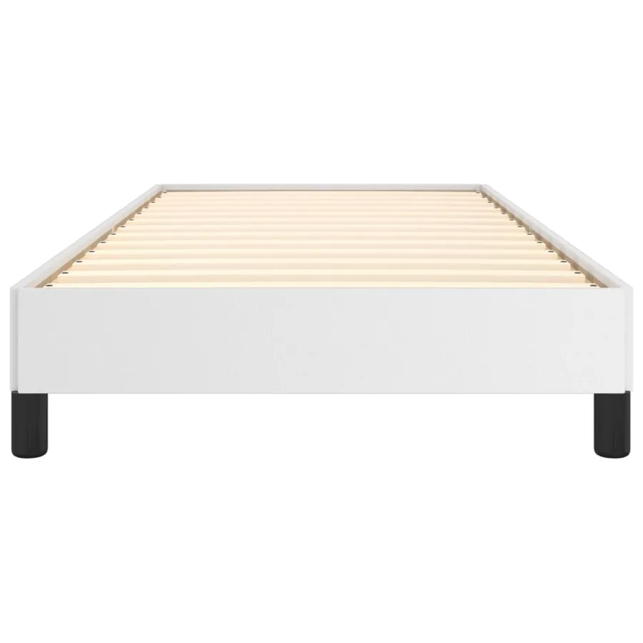 Cadre de lit sans matelas blanc 90x200 cm similicuir - 5