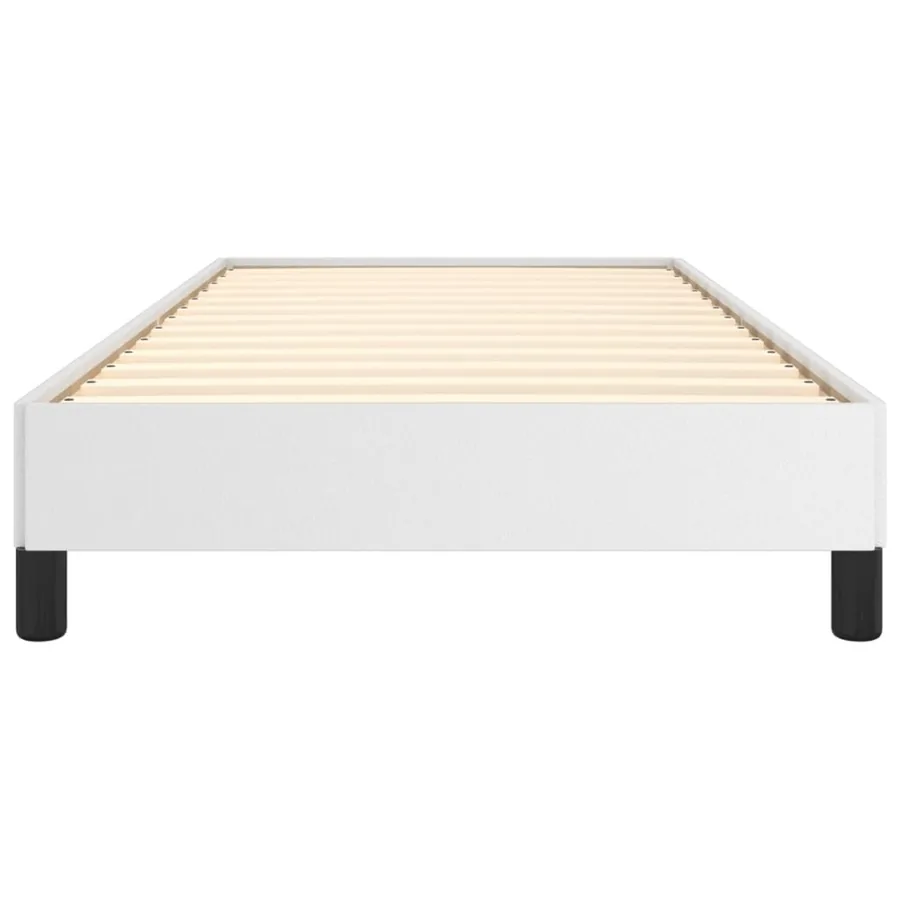 Cadre de lit sans matelas blanc 80x200 cm similicuir - 5