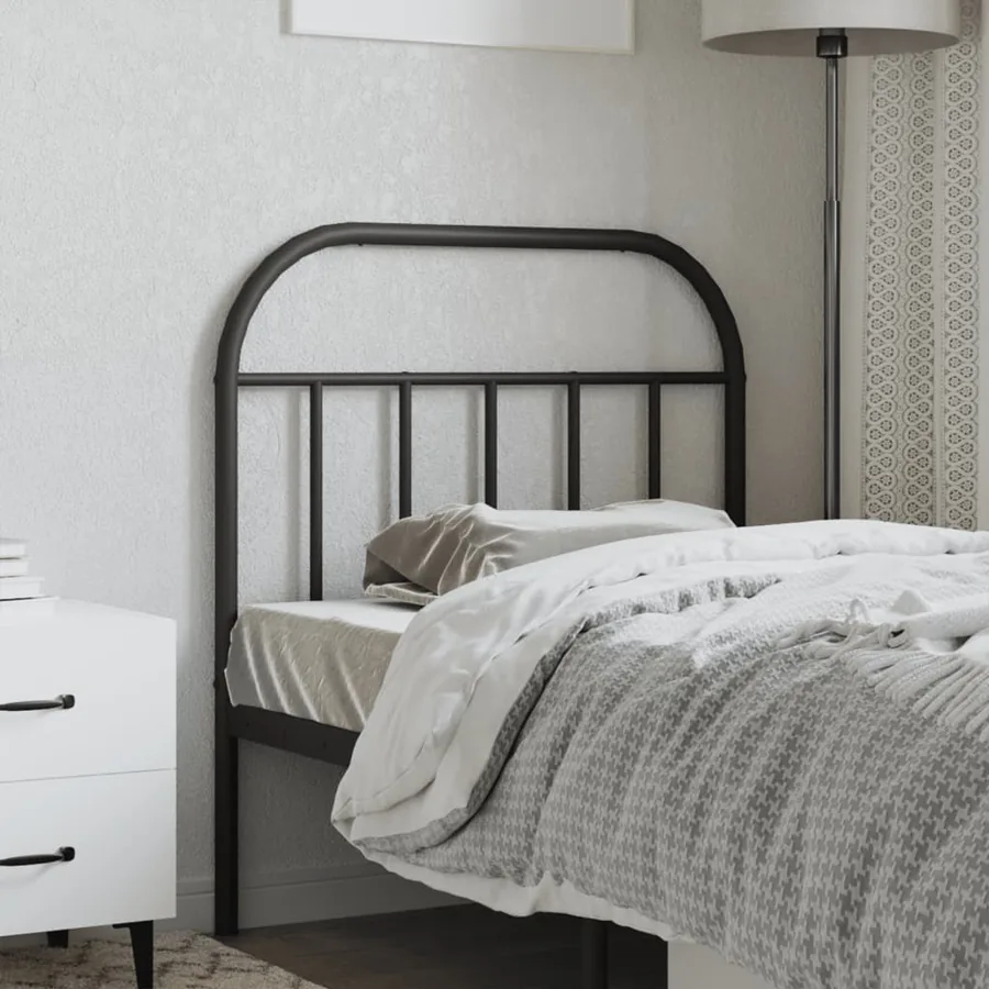 Tête de lit de remplacement métal noir 80 cm - 3