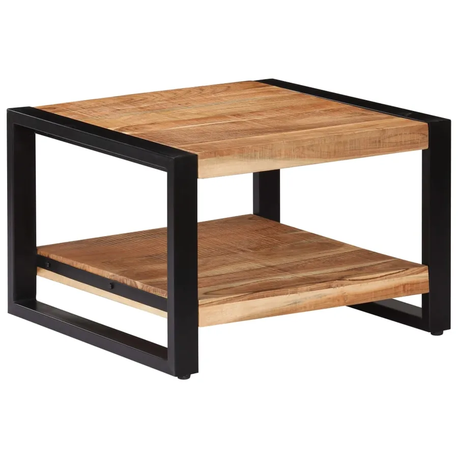 Table basse 60x60x40 cm Bois d'acacia massif - 10