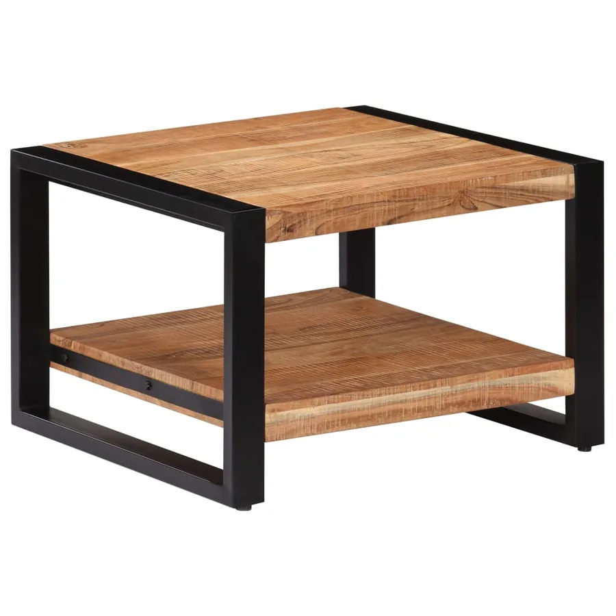 Table basse 60x60x40 cm Bois d'acacia massif - 12