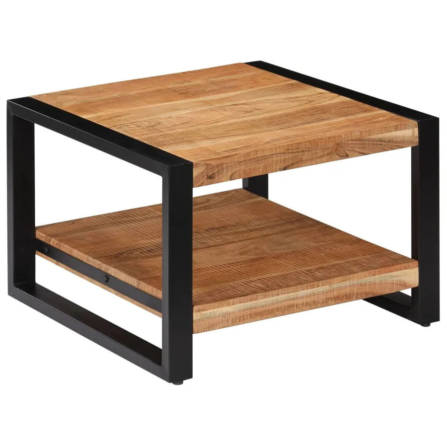 Table basse 60x60x40 cm Bois d'acacia massif - 13