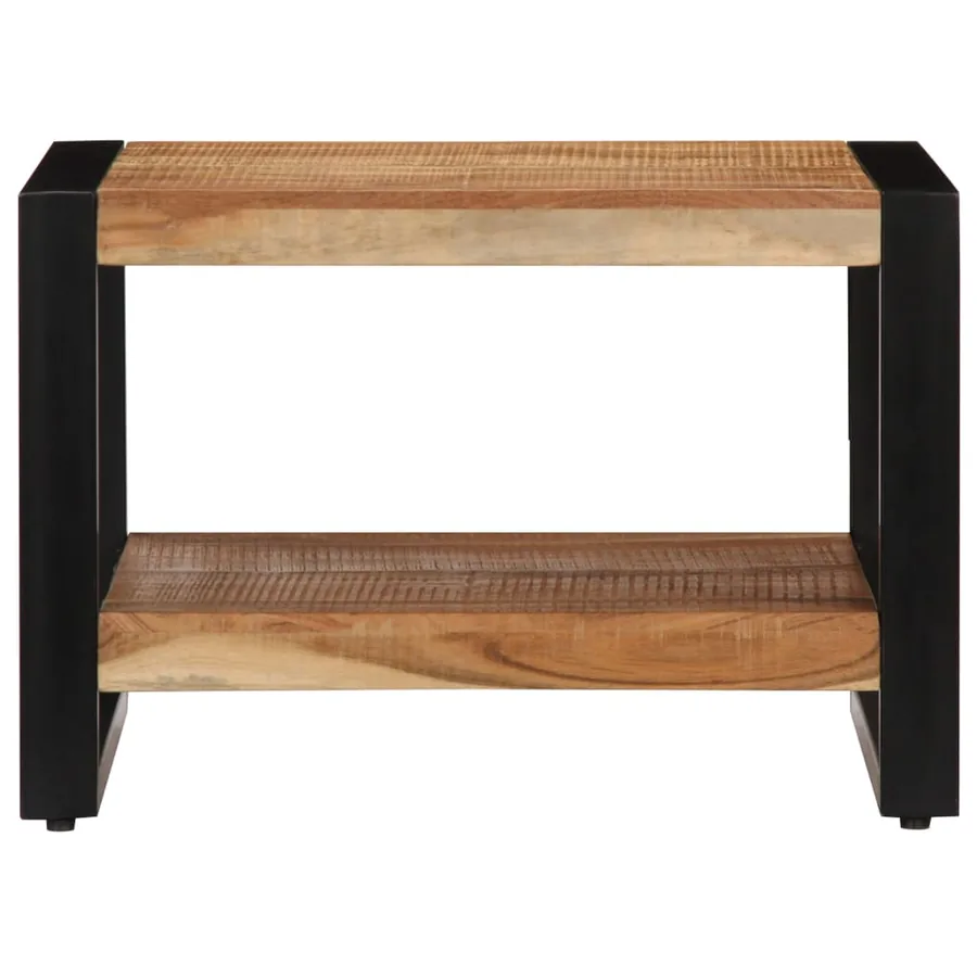 Table basse 60x60x40 cm Bois d'acacia massif - 2