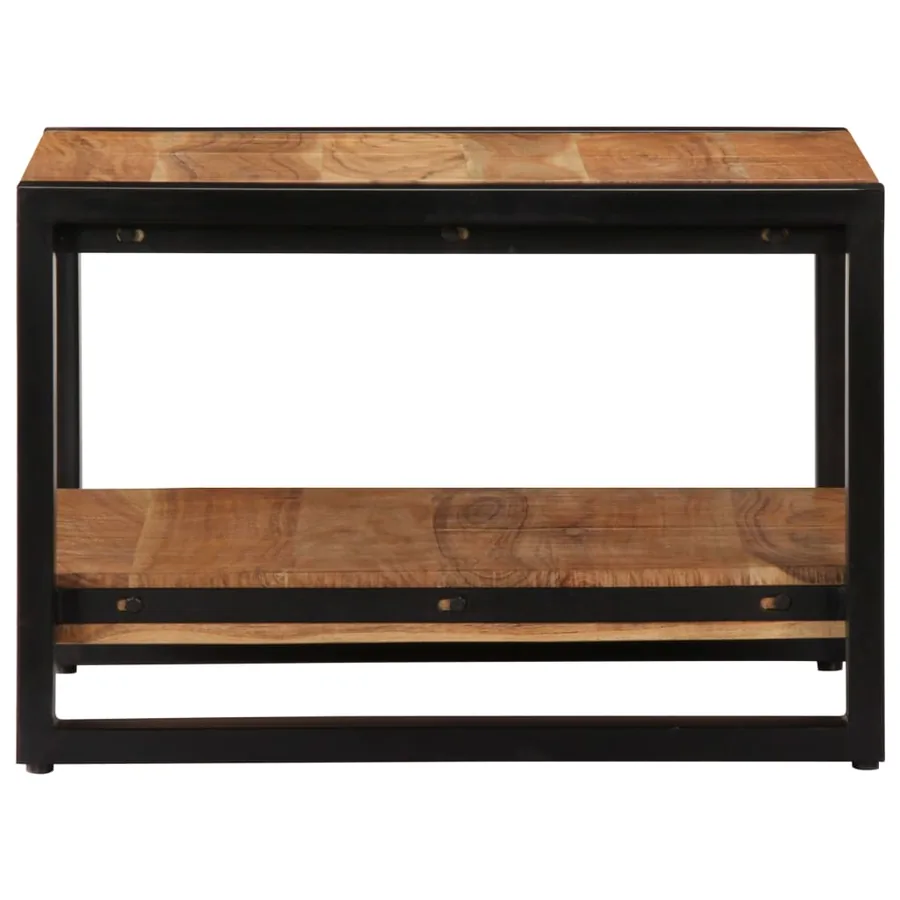 Table basse 60x60x40 cm Bois d'acacia massif - 3