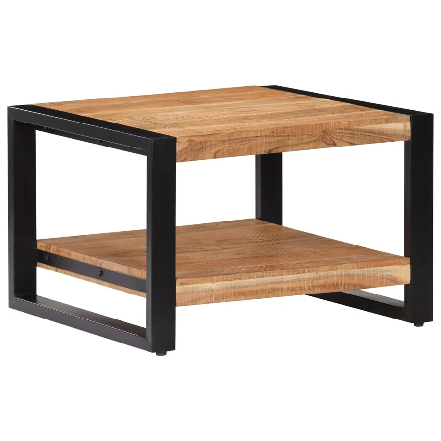 Table basse 60x60x40 cm Bois d'acacia massif - 4