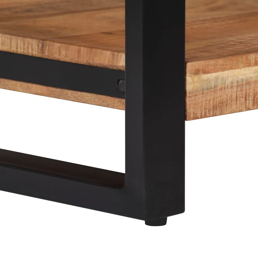 Table basse 60x60x40 cm Bois d'acacia massif - 7
