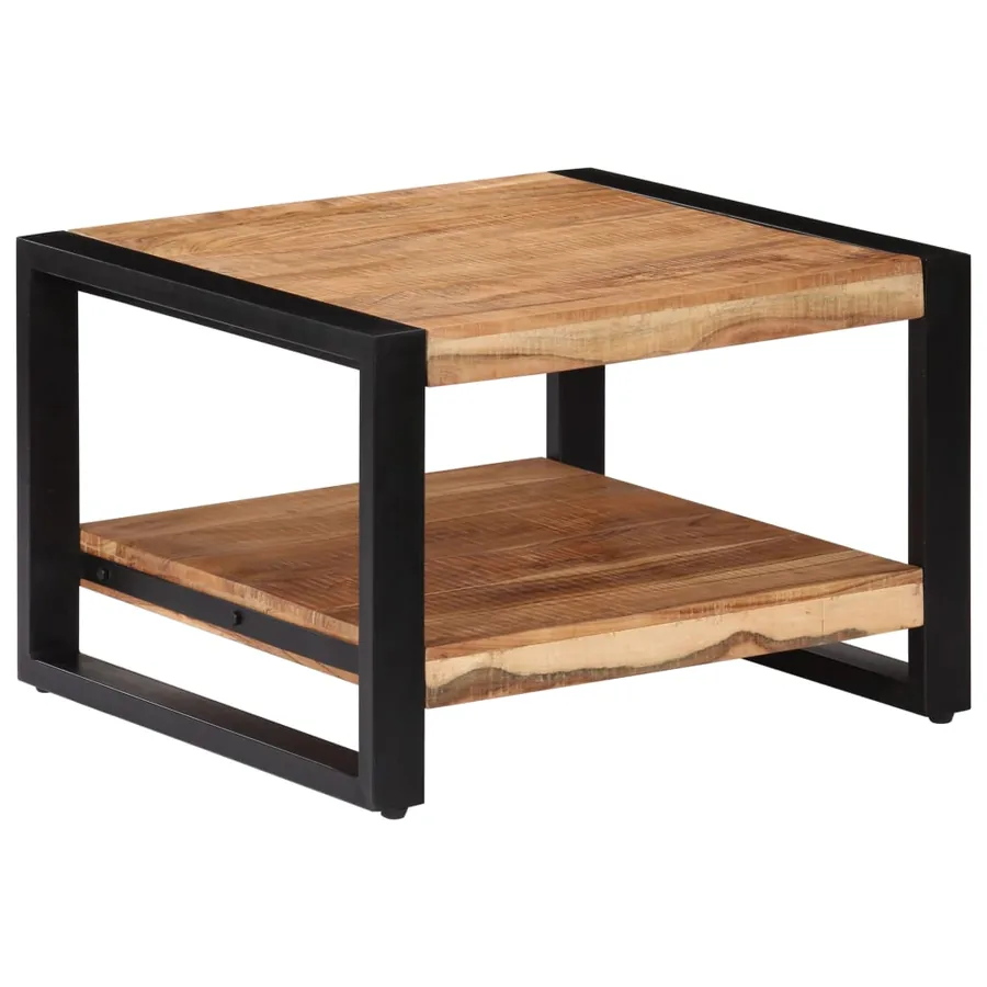 Table basse 60x60x40 cm Bois d'acacia massif - 9