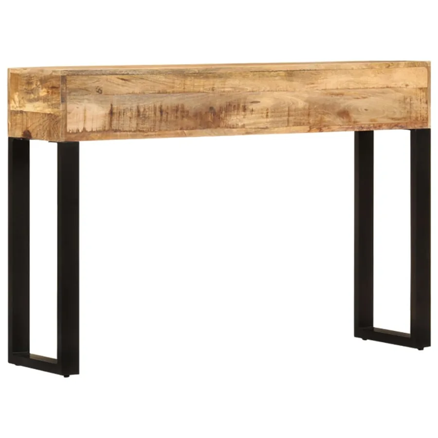Table console 110 x 30 x 76 cm Bois de manguier massif - 4