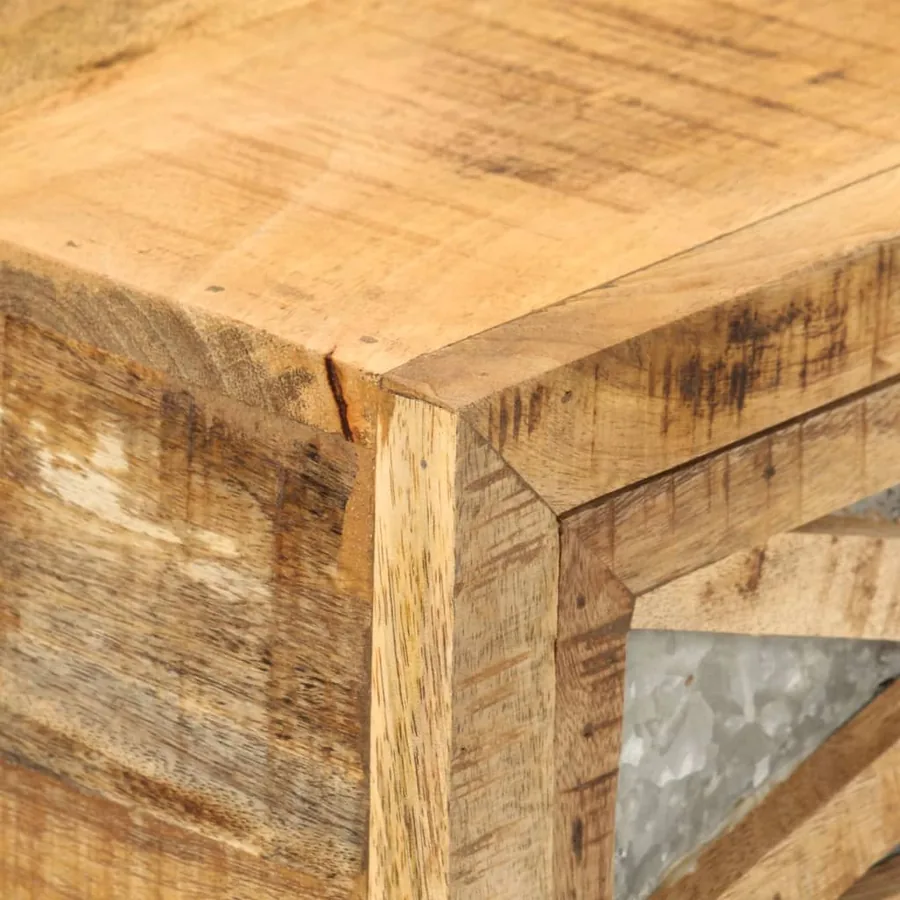 Table console 110 x 30 x 76 cm Bois de manguier massif - 5