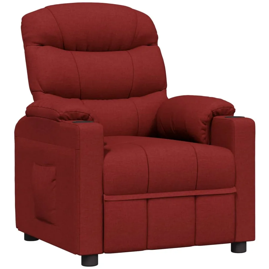 Fauteuil inclinable Rouge bordeaux Tissu - 2