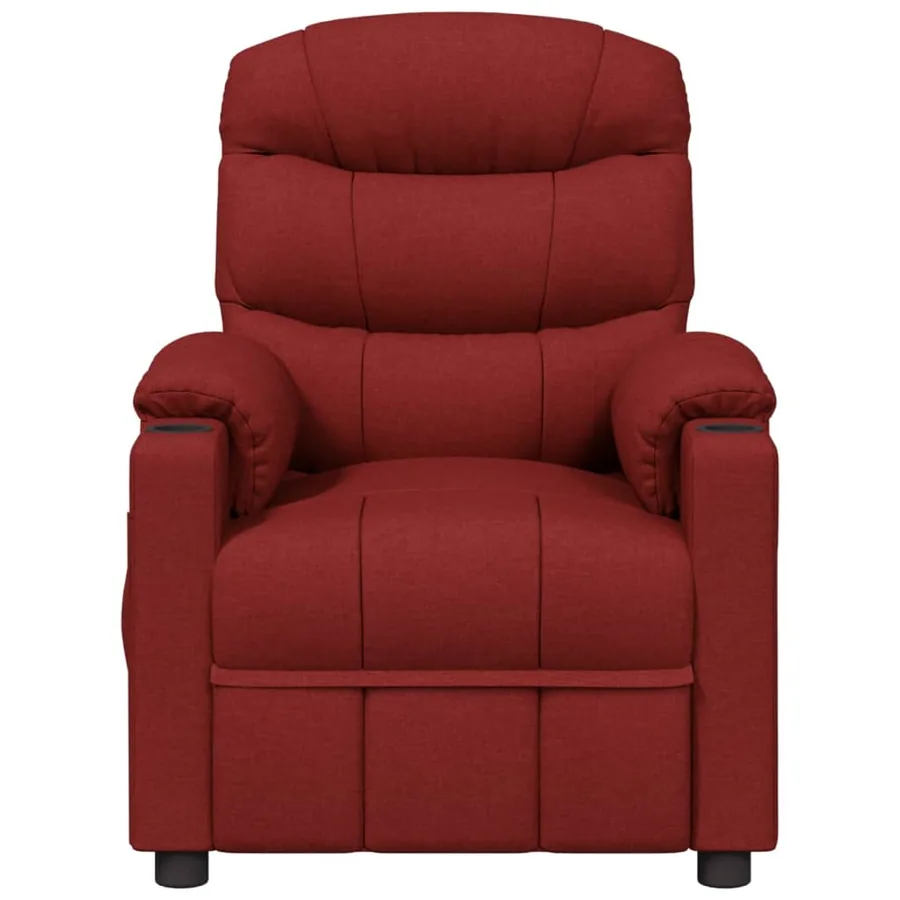 Fauteuil inclinable Rouge bordeaux Tissu - 3