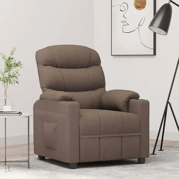 Fauteuil inclinable Taupe Tissu