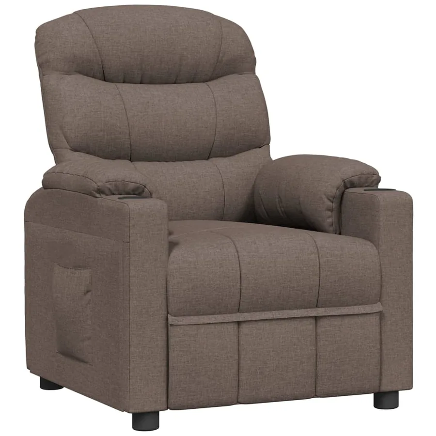 Fauteuil inclinable Taupe Tissu - 2