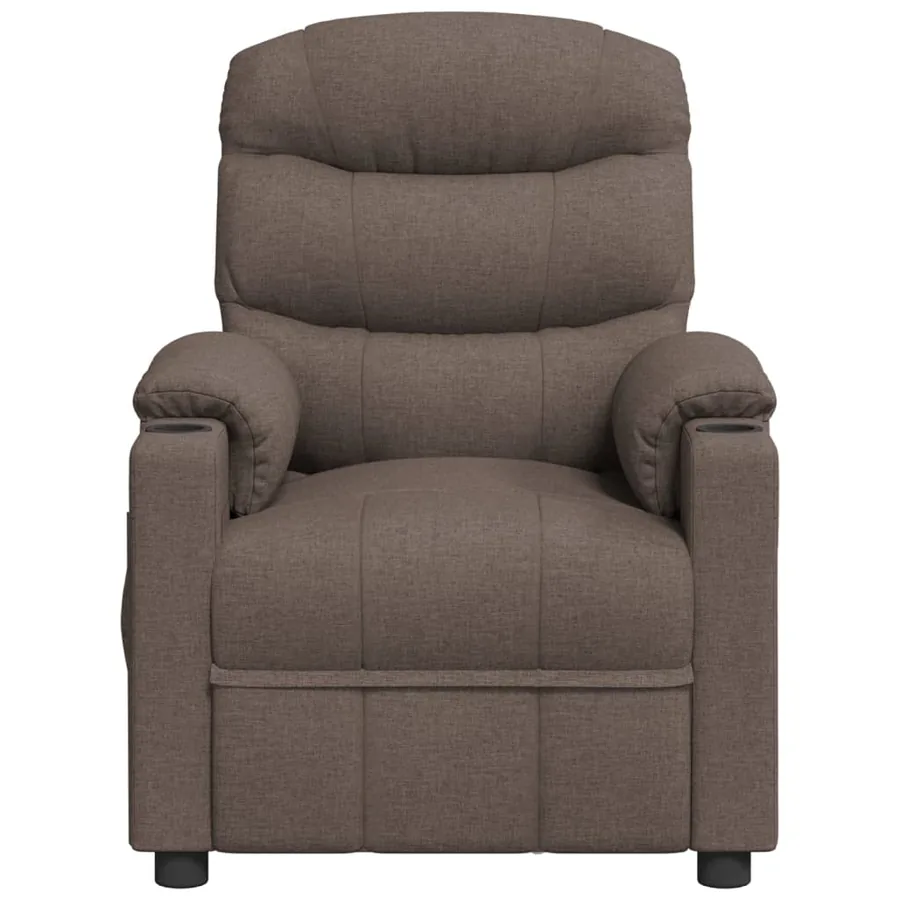 Fauteuil inclinable électrique Taupe Tissu - 4