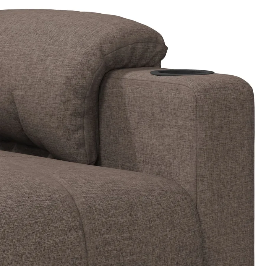 Fauteuil inclinable électrique Taupe Tissu - 8