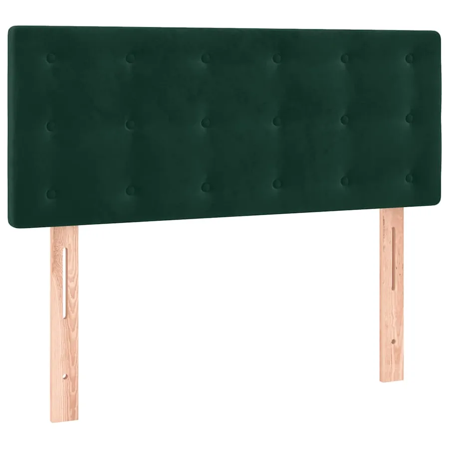 Sommier à lattes de lit avec matelas Vert foncé 100x200 cm - 6