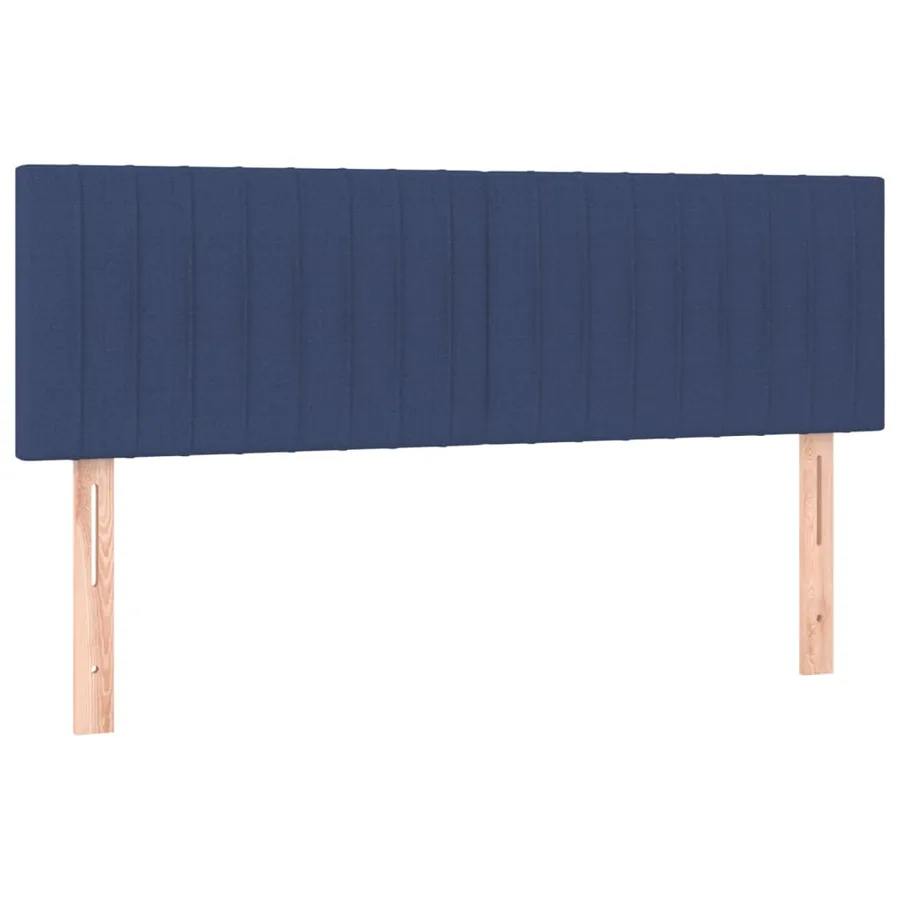 Sommier à lattes de lit avec matelas Bleu 140x200 cm Tissu - 6