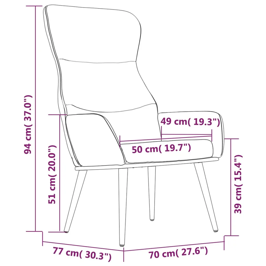 Chaise de relaxation avec tabouret Gris clair Tissu - 11