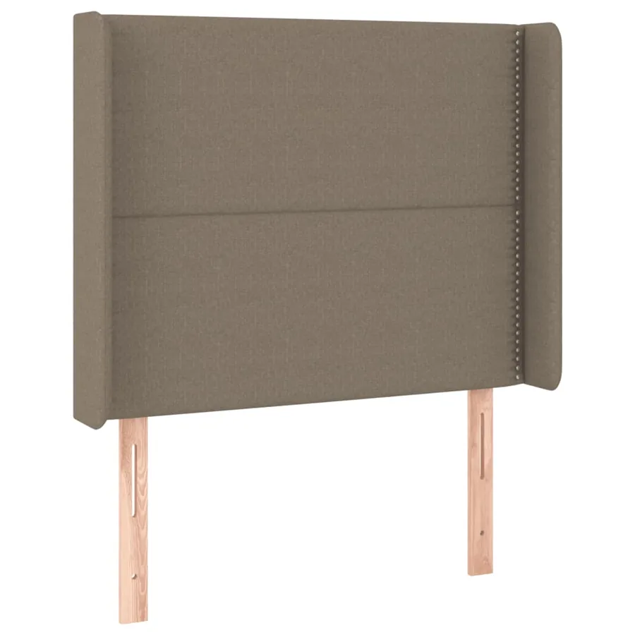 Sommier à lattes de lit matelas LED Taupe 90x190 cm Tissu - 7