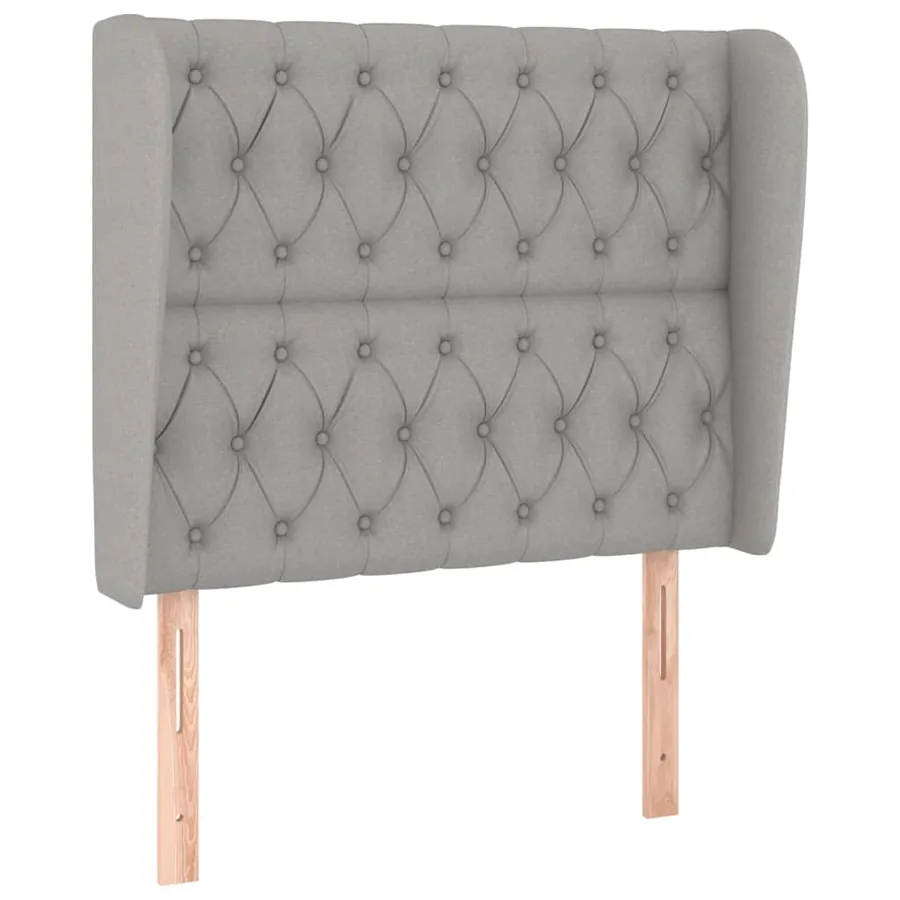 Sommier à lattes de lit et matelas Gris clair 90x190 cm Tissu - 6