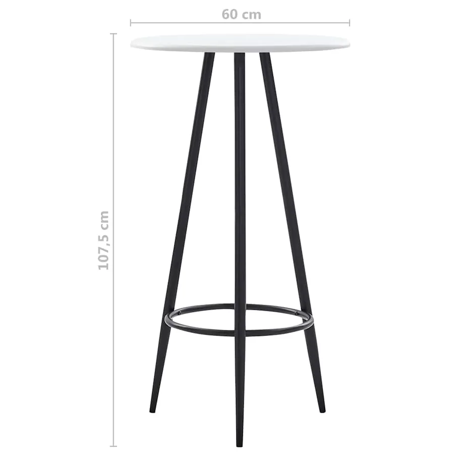 Ensemble de bar 3 pcs Tissu Noir - 12