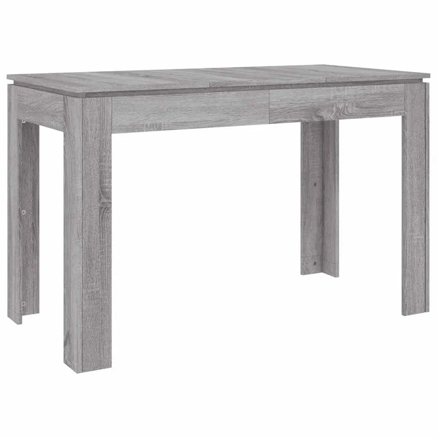 Table à dîner sonoma gris 120x60x76 cm bois d'ingénierie - 6