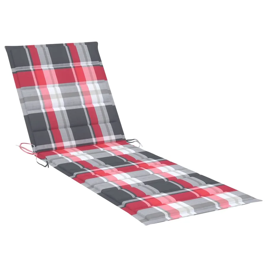 Chaise longue de jardin avec table et coussin Pin imprégné - 7