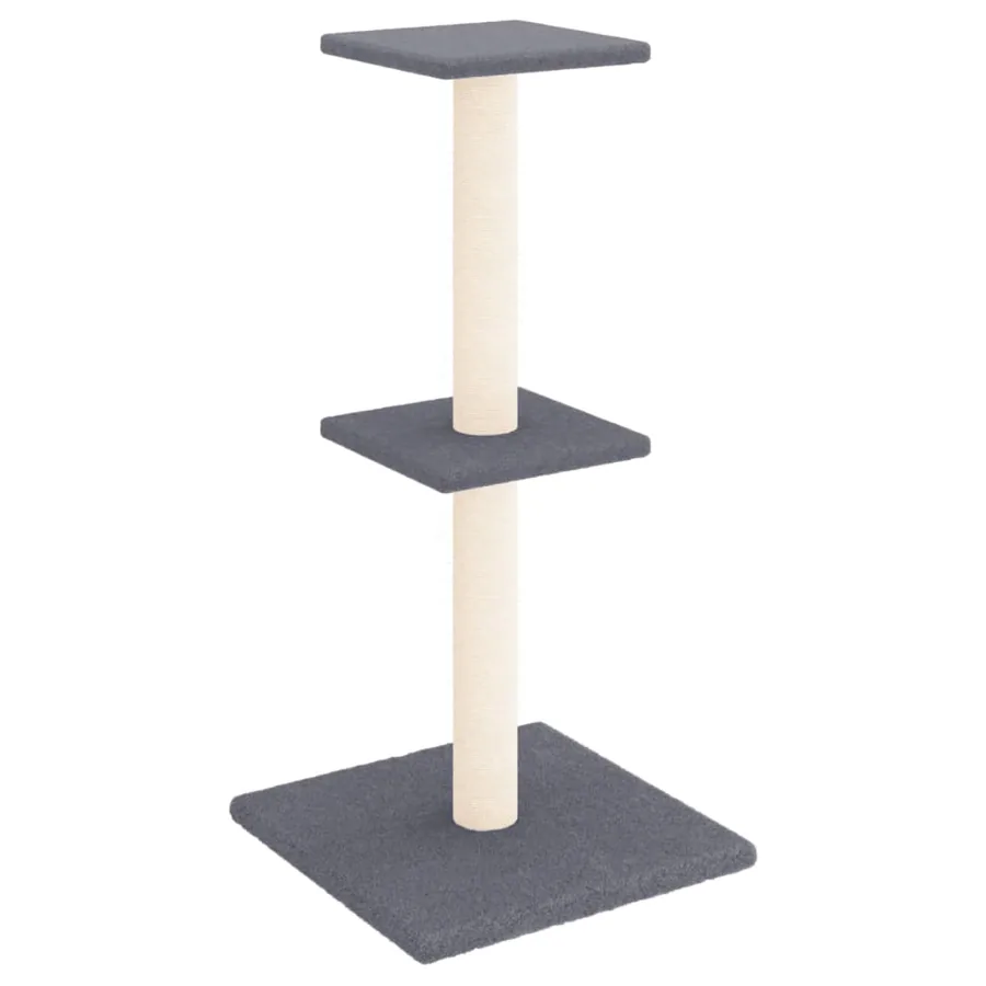 Arbre à chat avec griffoirs en sisal gris foncé 73 cm - 2